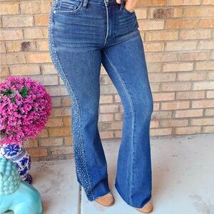 Judy Blue Rhinestone flare
